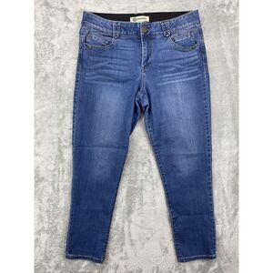 Democracy Women's Ab Technology Jeans 10 Tapered‎ Blue Stretch Pockets